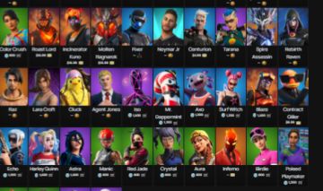 Conta fortnite muito rara mais de 130 skins e 155 picaretas