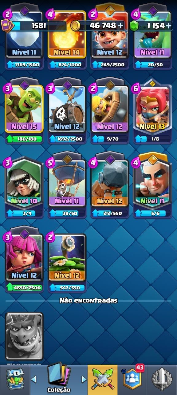 Conta clash royale +10k troféus 10 anos
