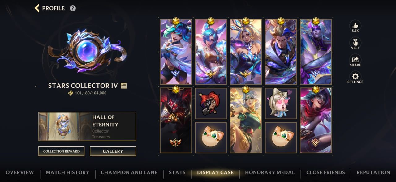 CONTA WILD RIFT 101K COLECIONADOR