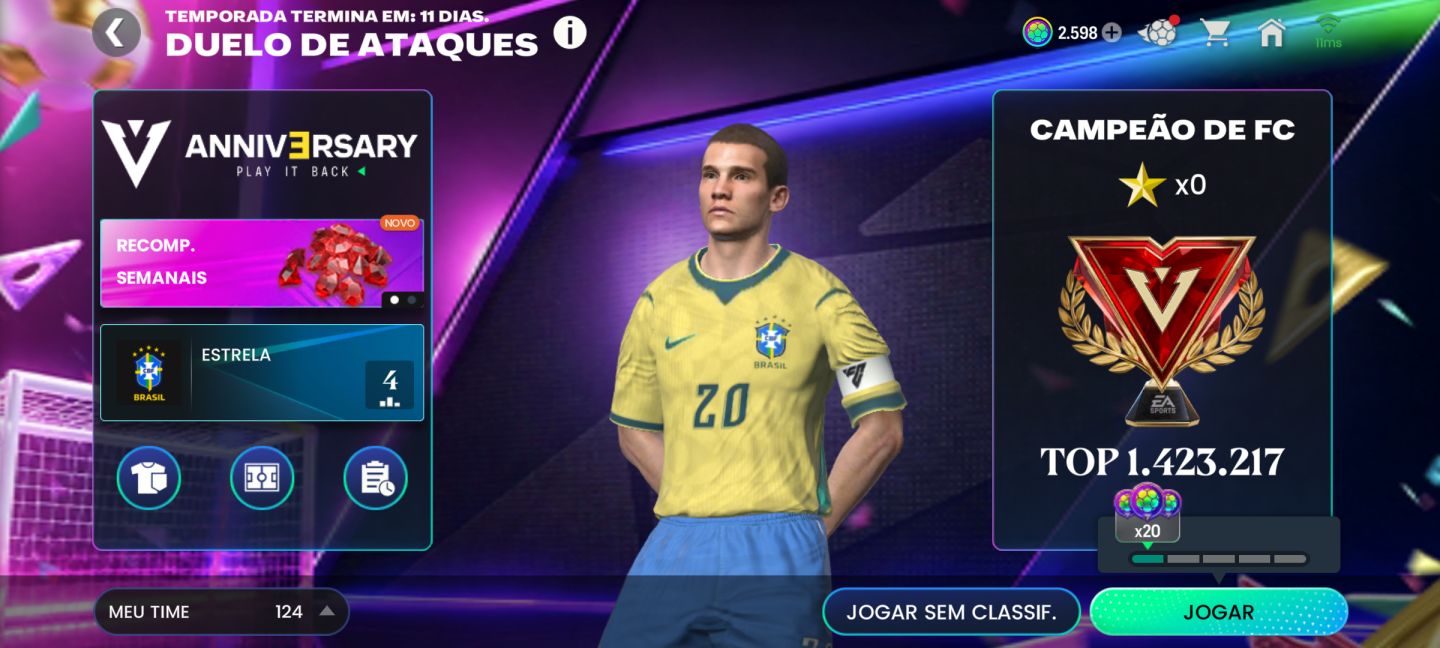 CONTA EA SPORTS FC MOBILE | GER 124 | VALOR DE 52,1 BI | CAMPEÃO DE FC