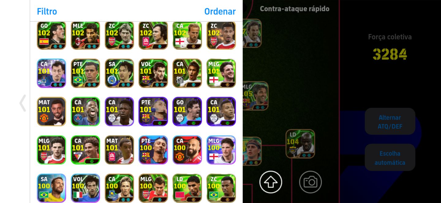Conta efootball com o Super Messi e varios épicos
