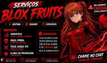 SERVIÇOS BLOX FRUITS - LEVEL E MAESTRIA - MENORES PREÇOS DO SITE!