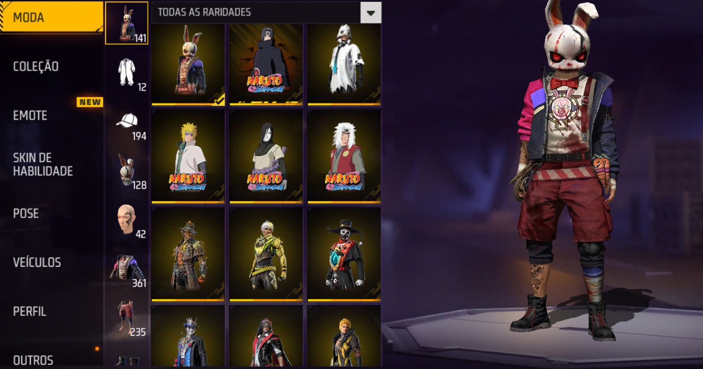 Conta Free Fire VK Full Acesso Level 60+ Itens Raros Skins e Passe Elite