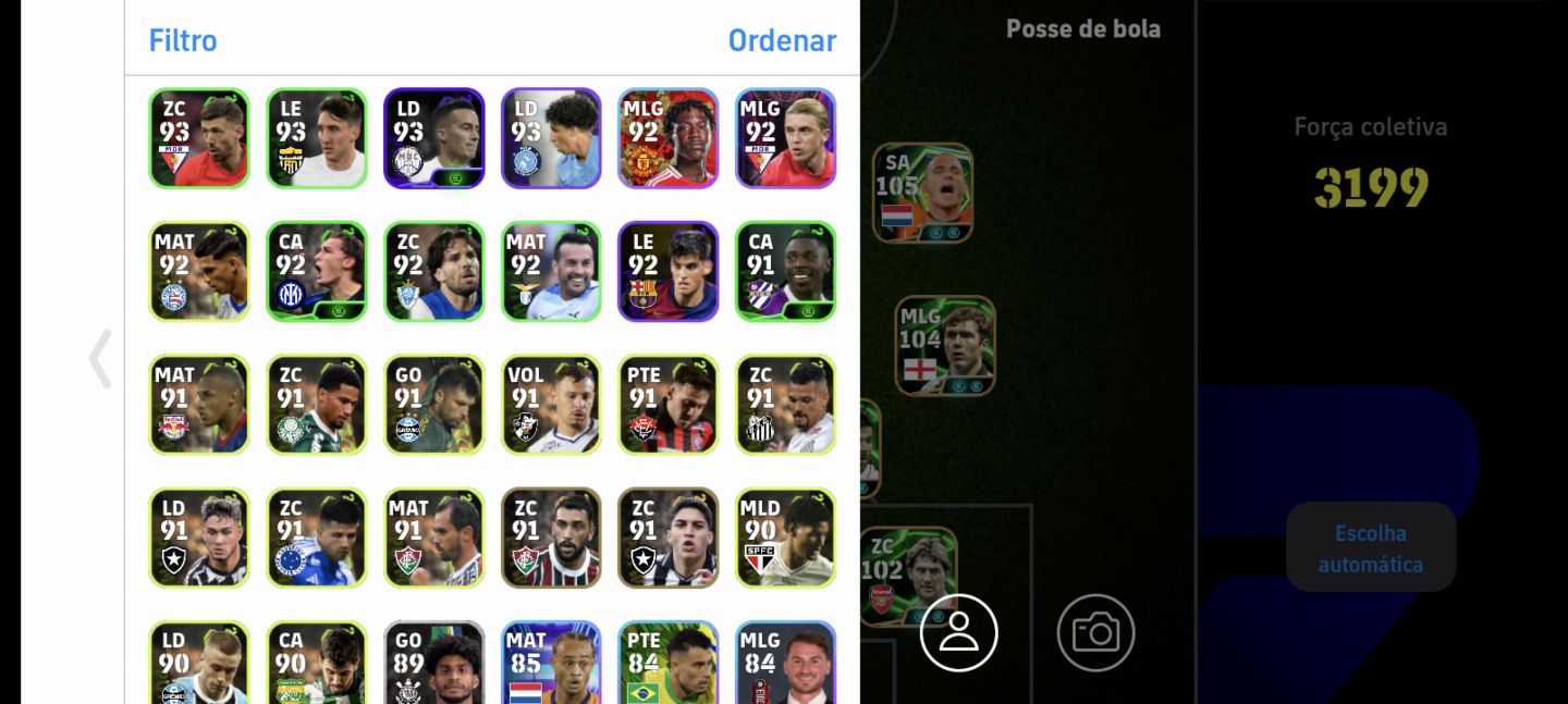 Conta de efootball com COM CR7 NUER 107 2 BLITZZ