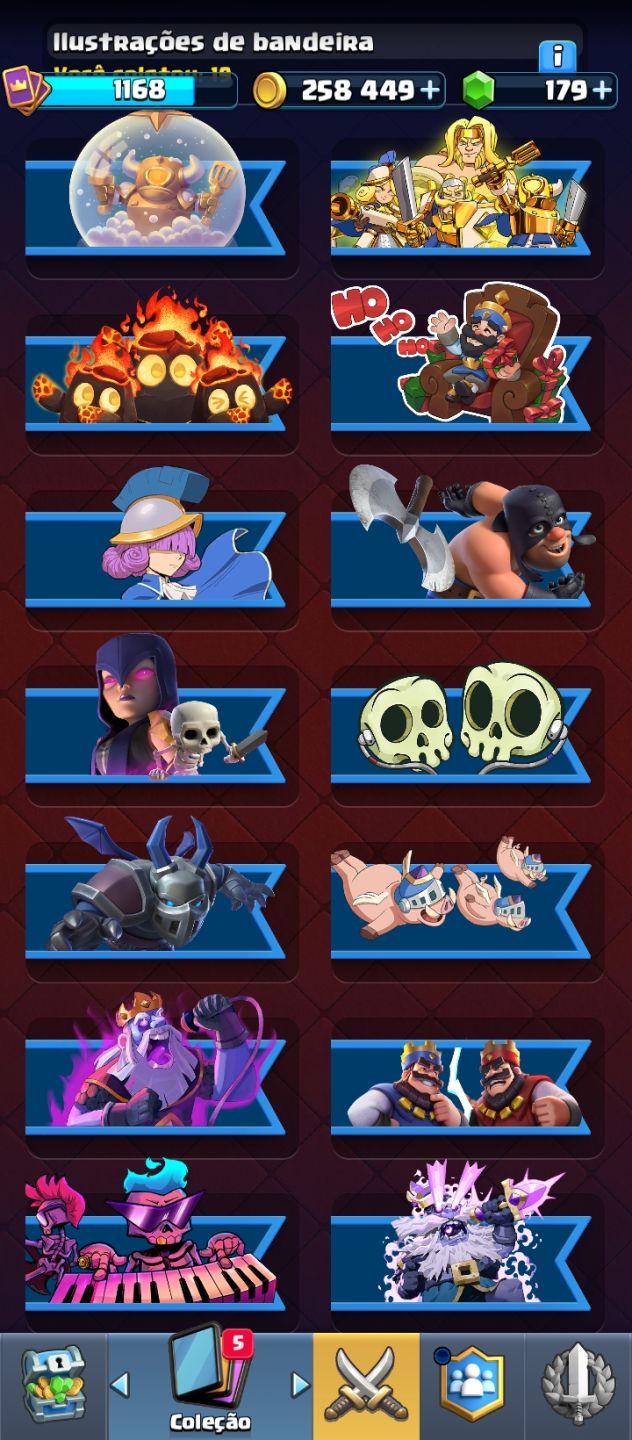 CONTA DE CLASH ROYALE COM 9 NOVE ANOS