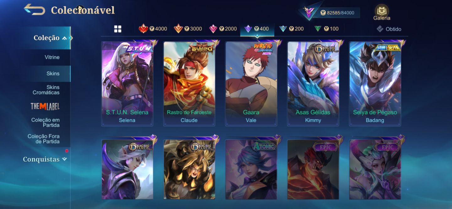 Mobile Legends conta main fanny