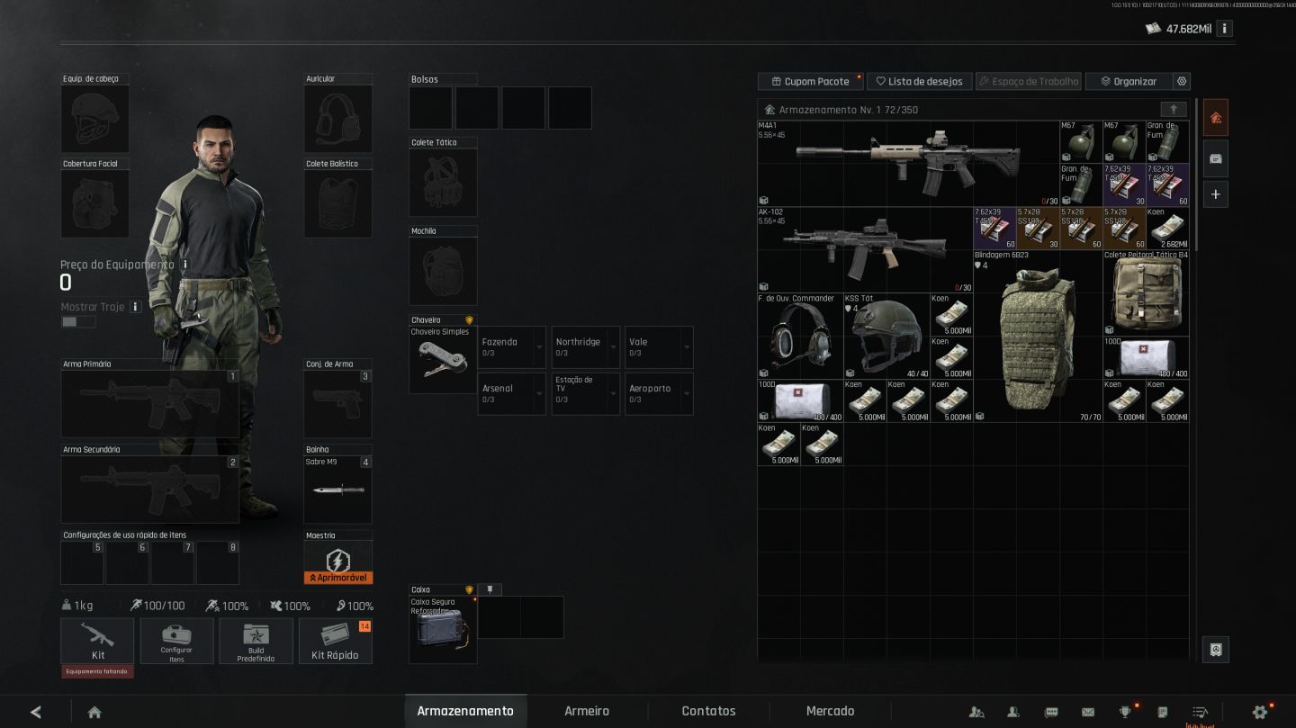 Conta23 Arena Breakout -PC- 49m basicamente tudo em KOEN - - 47M de KOEN