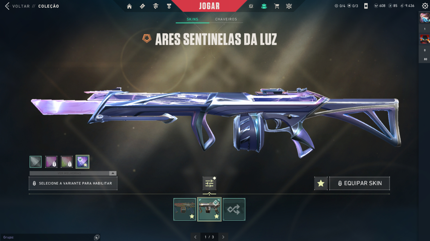 Conta de Valorant, investido R$6050,30 em skins