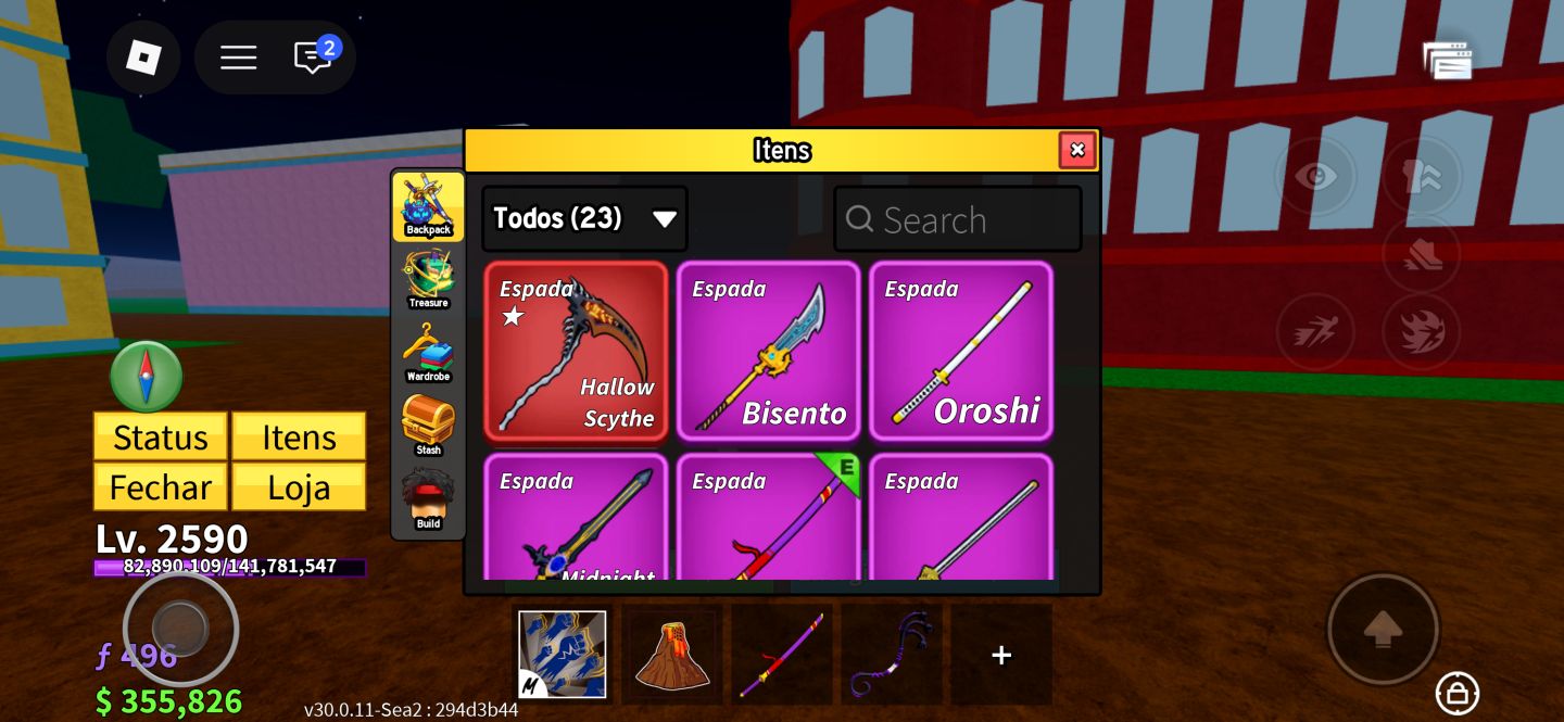 CONTA BLOX FRUITS ROCKET PERM
