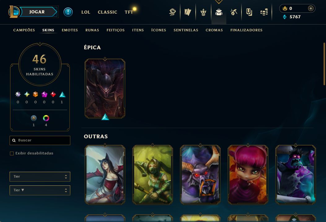 Conta lol gold 2 mmr bom