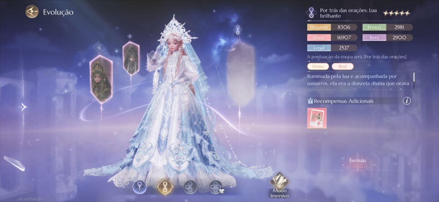 Conta Endgame - Infinity Nikki 16 sets completos + Looks Milagrosos + 4 inc.