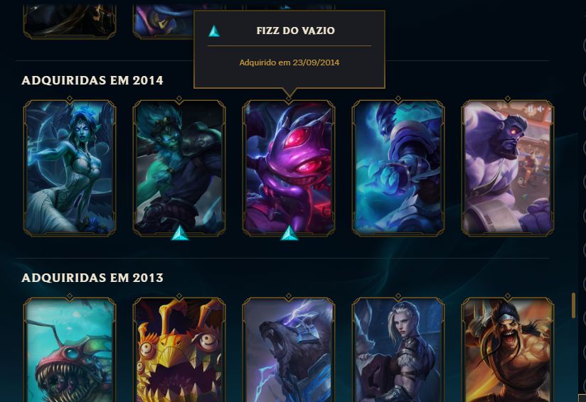CONTA LoL | 129 SKINS | RIVEN CAMPEONATO 2012 | 22 LEGADAS