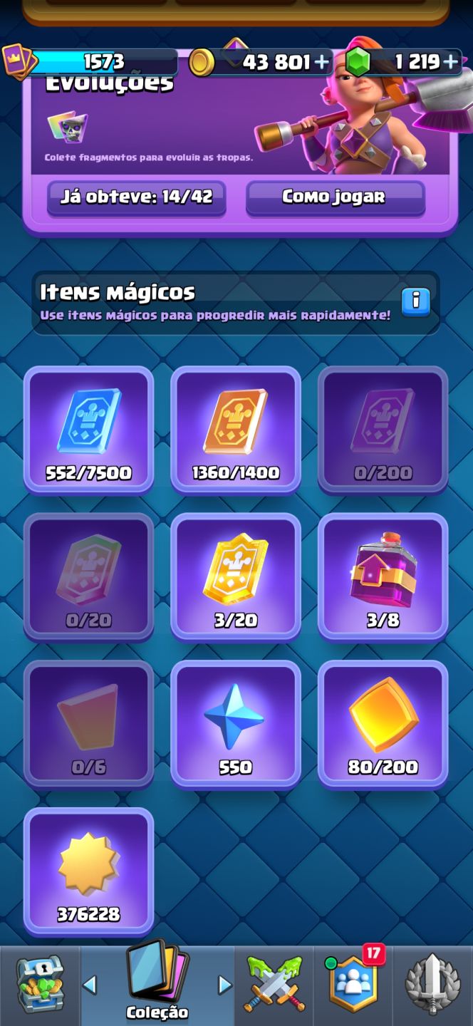 Conta Clash Royale 8 Anos