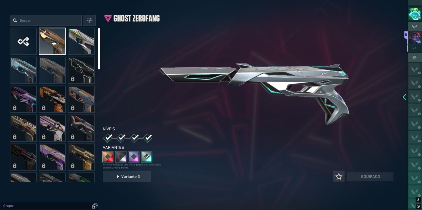 Conta de valorant com varias skins