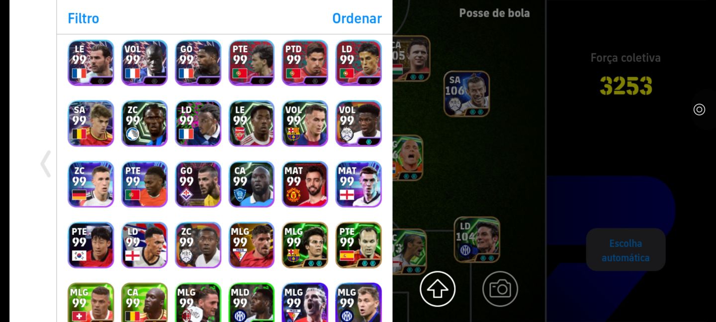 CONTA eFOOTBALL 3253 FORÇA | TIME FORTE