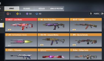 CONTA DE COD MOBILE LVL 350 COM ARMAS LENDARIAS E MITICAS, PERSONAGENS LENDARIOS