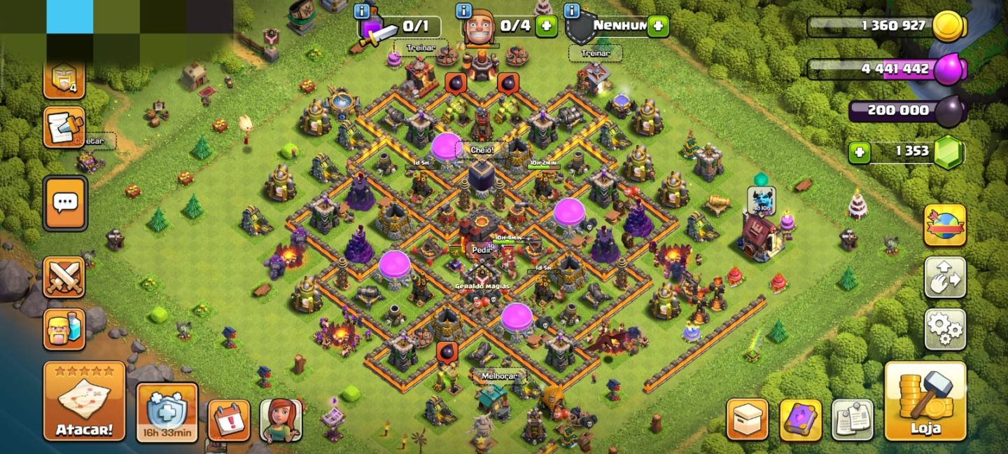 Conta clash of clans | CV10 quase full / Heróis (40/40)