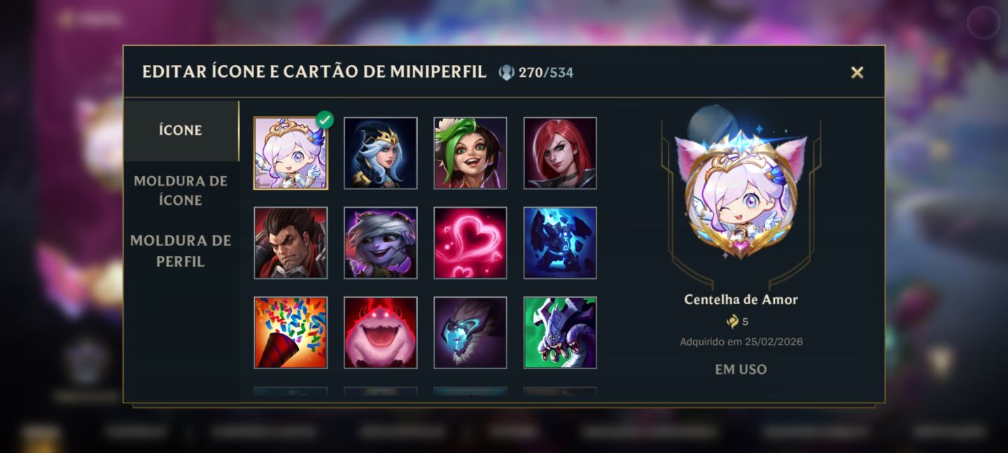 CONTA WILD RIFT NV 248, 271 SKINS (COM SKINS LIMITADAS), ÍCONES E ETCS