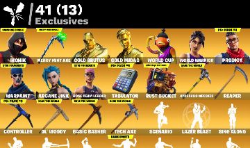 CONTA FORTNITE IKONIK+205 SKINS+ MINTY+SALVE O MUNDO OG+WORLD CUP