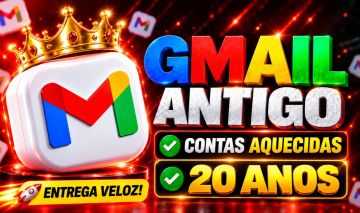 CONTAS GMAIL 20 ANOS | QUALIDADE PREMIUM
