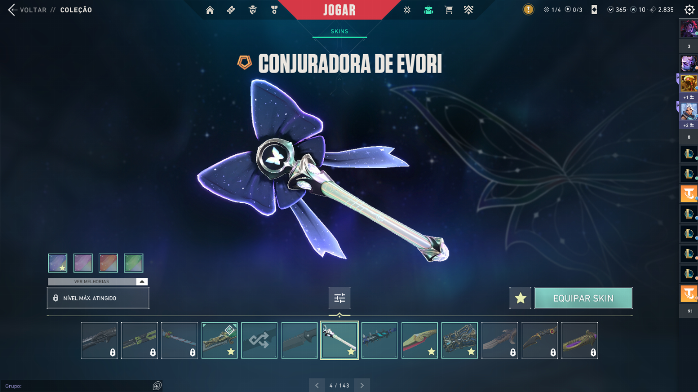 Conta valorant com leque flamejante, arcane, retribuição e ursinhos carinhosos.