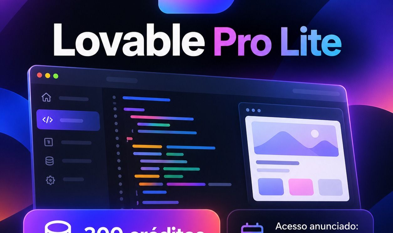 Lovable Pro Lite | 300 créditos | 30 dias