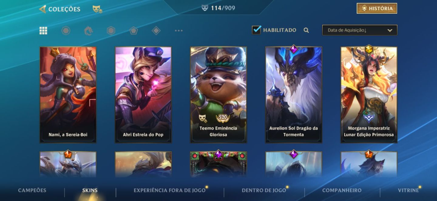 Conta Wild Rift - 115 skins - Diamante - todos os campeões