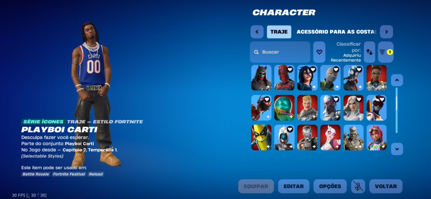 CONTA FORTNITE TRYHARD