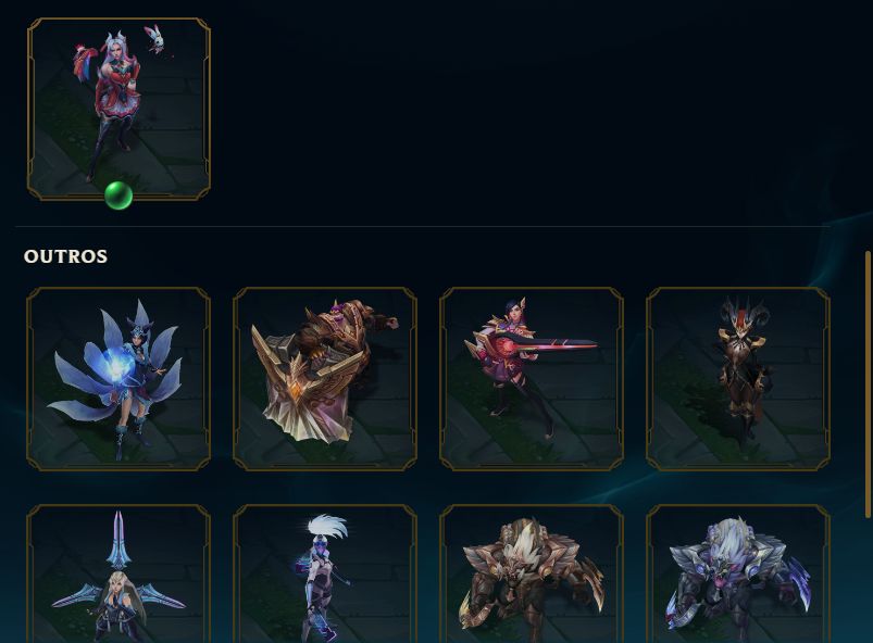 Conta de LoL Skin LeBlanc Lenda Ascendida Mitica e +17 Skins Lendárias