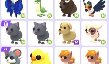 ADOPT ME NEONS E MEGAS