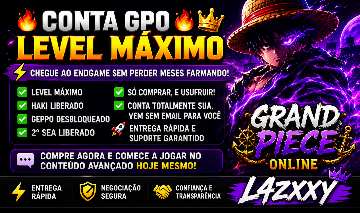 CONTA GPO LEVEL MÁXIMO + HAKI + GEPPO + 2 SEA (Grand Piece Online)