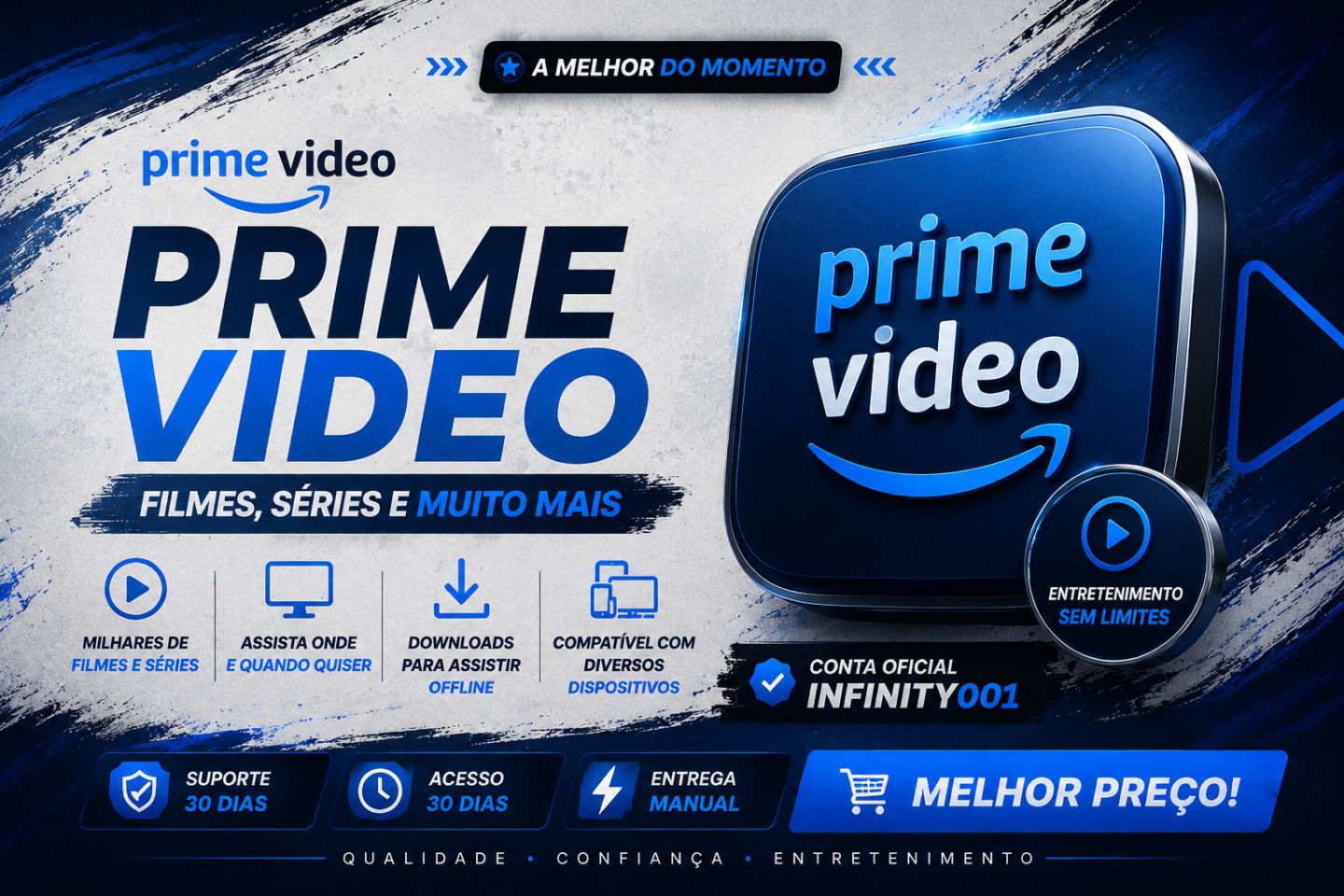 Prime Video | 30 Dias | Entrega Manual | Suporte Incluso