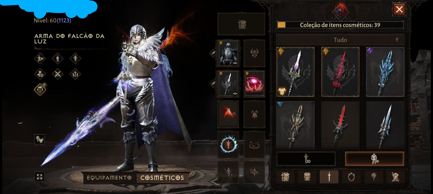 Conta Diablo immortal skins berserker
