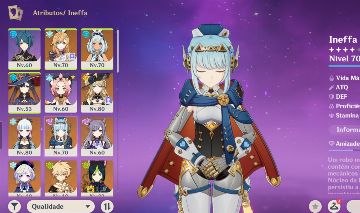 GENSHIN Ineffa, Navia, Ayaka, Mualani e Escoffier, PITY ALTO