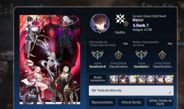 Conta late game EPIC SEVEN 45 ML'S QUASE TODOS OS METAS