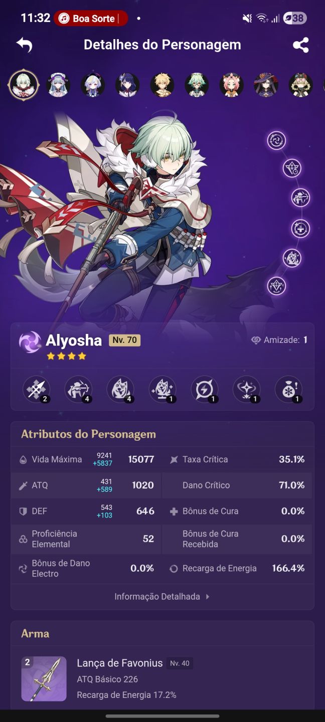 [AR 55] CONTA TOP SNEZHNAYA: Sandrone, Odette C3, Alyosha C6, Raiden+