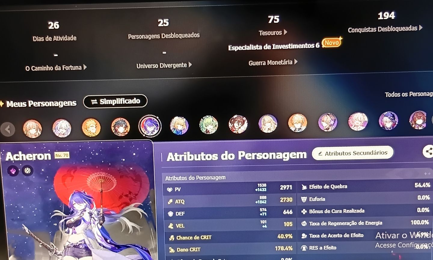 Contas juntas de zzz genshin e HSR!