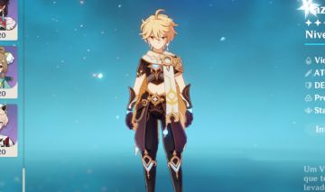 [17 T5+4 ARMAS] CONTAS GENSHIN IMPACT COM PERSONAGENS LENDÁRIOS
