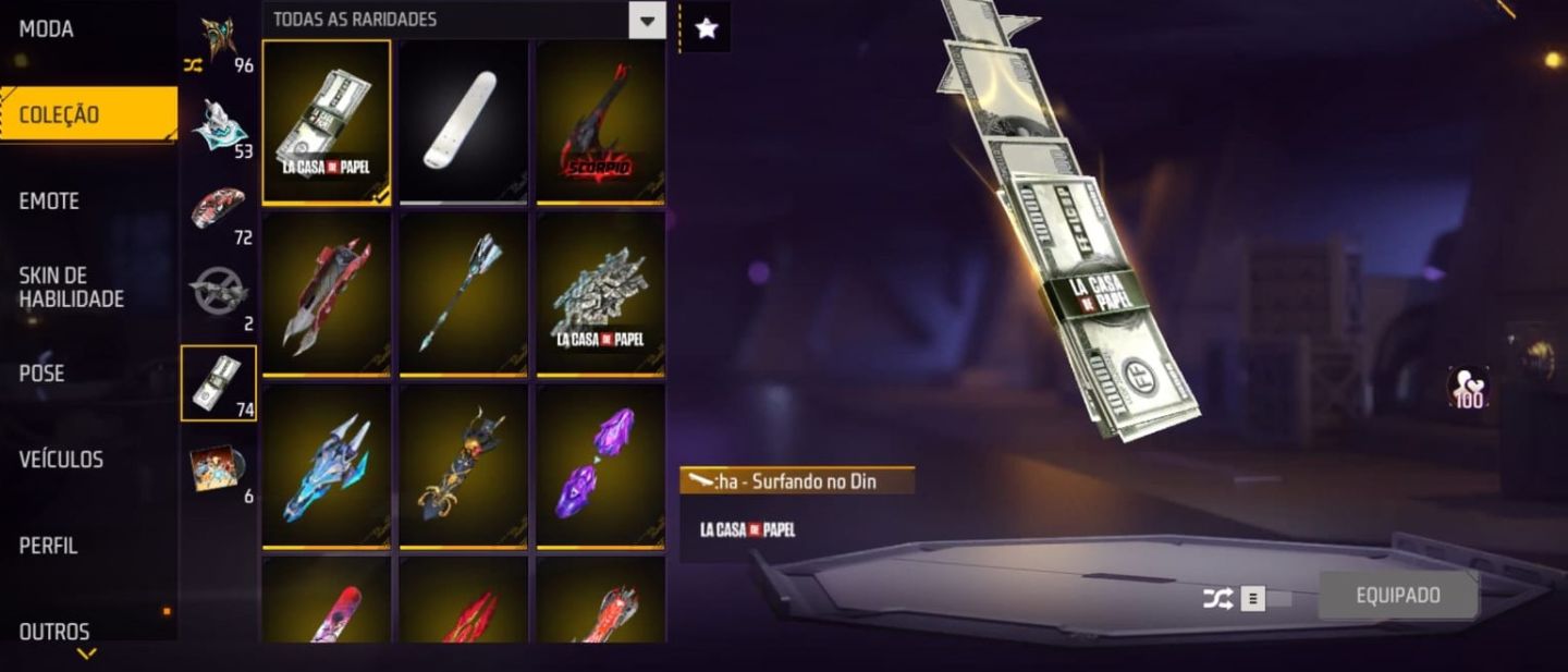 Conta Free Fire a venda