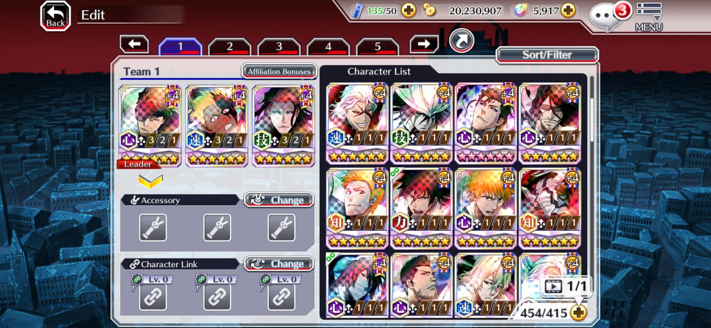 Conta insana de BLEACH BRAVE SOUL