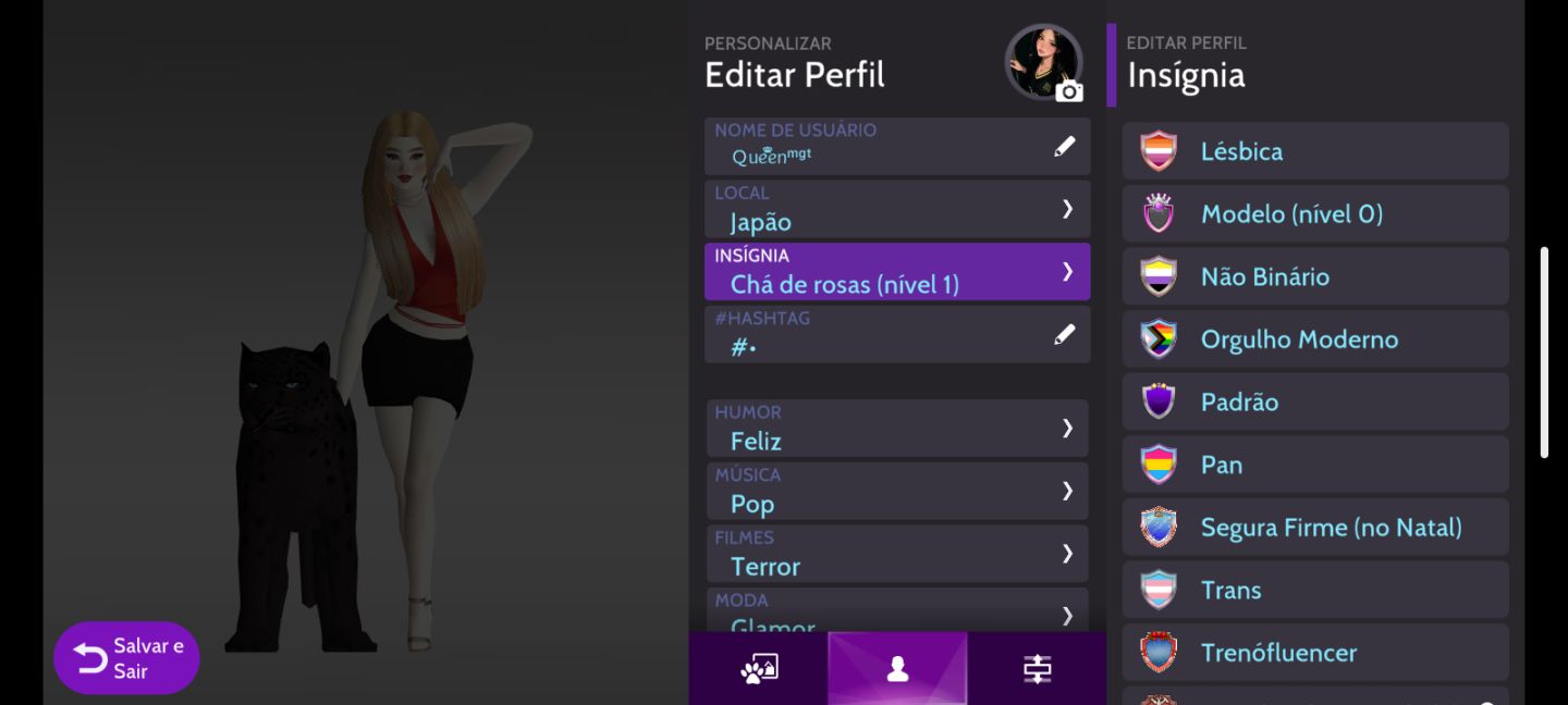 Conta feminina Avakim life Lvl 24