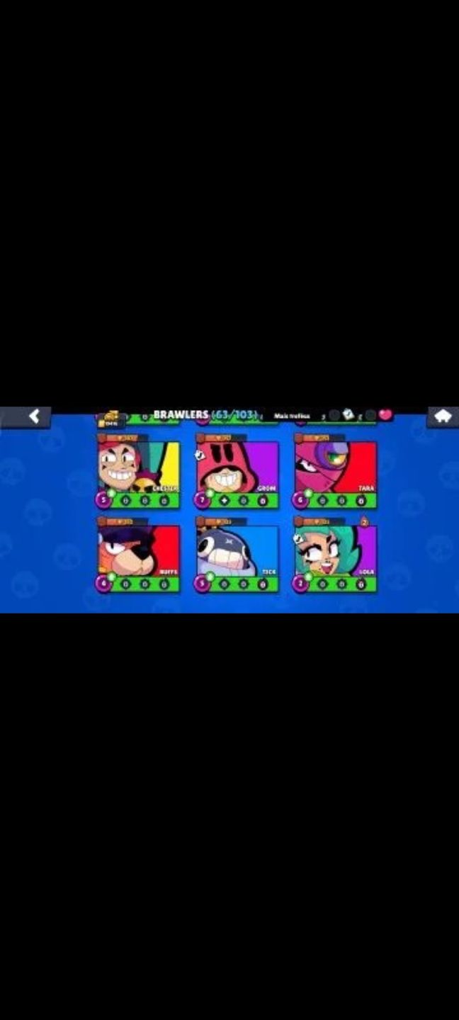 CONTA DE BRAWL STARS COM MUITOS TROFEUS E SKINS LENDARIAS
