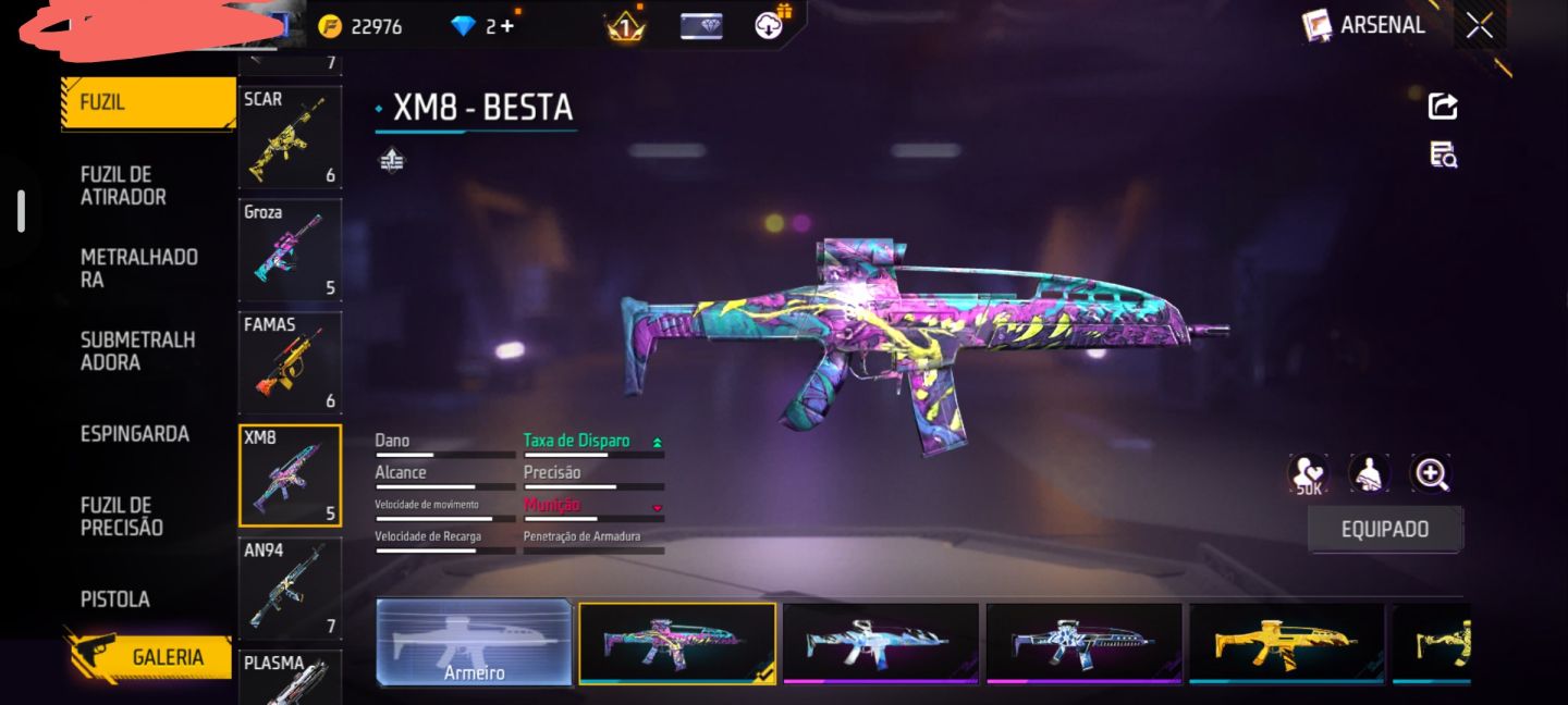 Conta de FF super boa e barato, melhor preço da ggmax, conta de ff full
