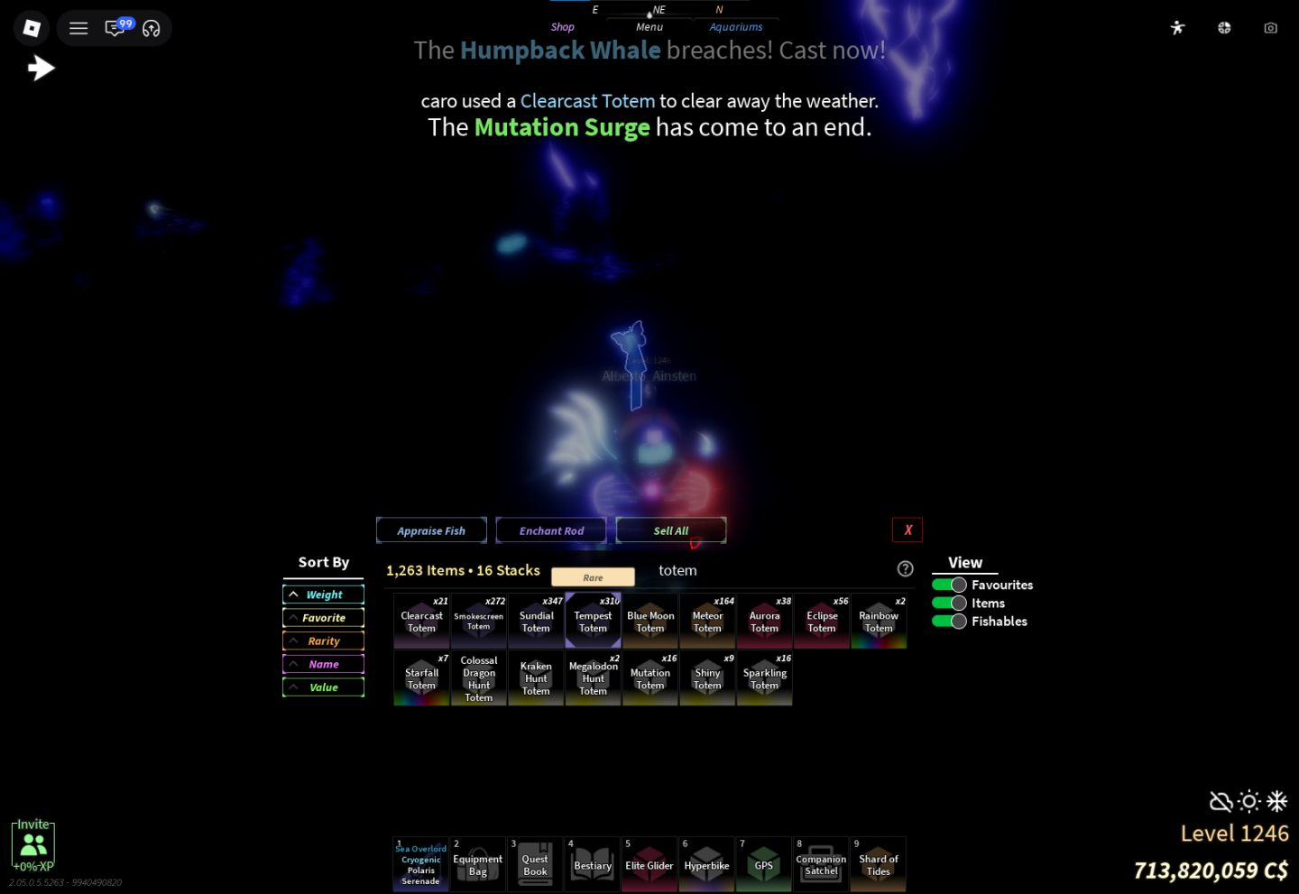 -- CONTA FISCH LVL 1200 / Polaris Serenade / Tryhard Max / 720M COINS--