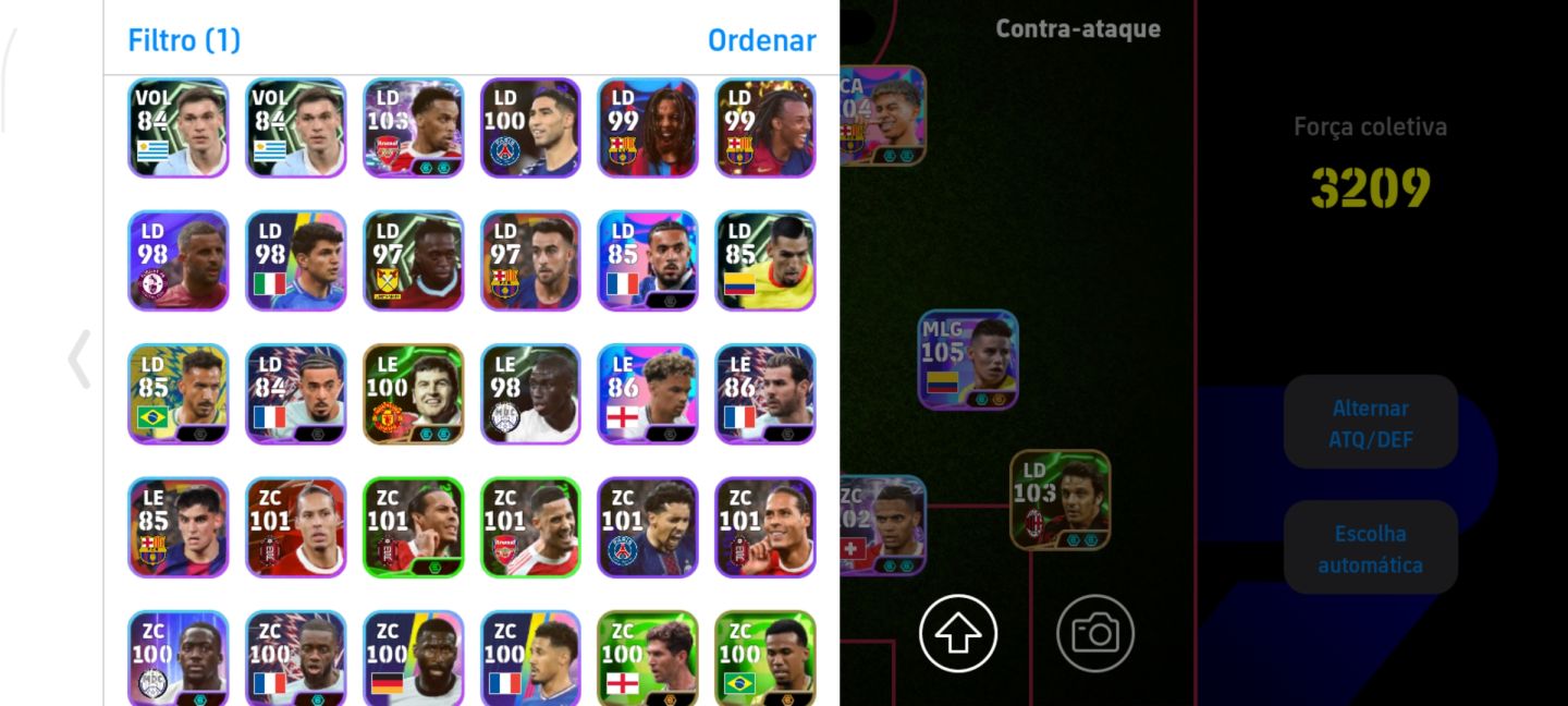 Conta com Neymar e Messi