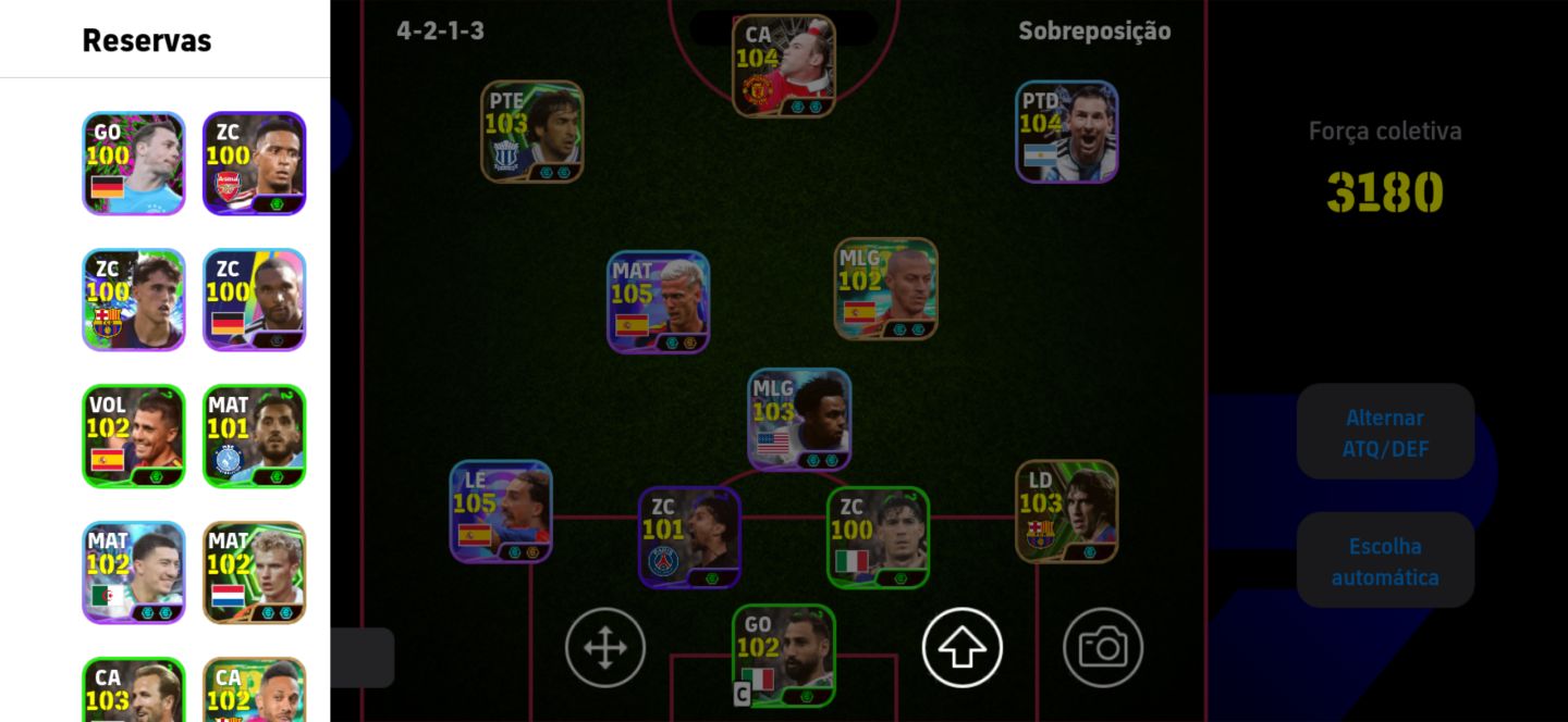 CONTA EFOOTBALL, FORÇA COLETIVA 3180