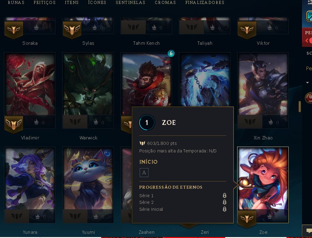 Conta mestre lol 14 lp