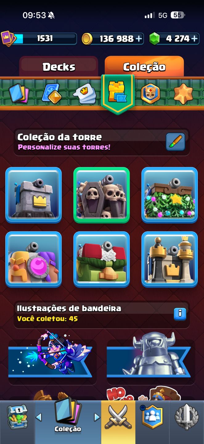CONTA DE CLASH ROYALE