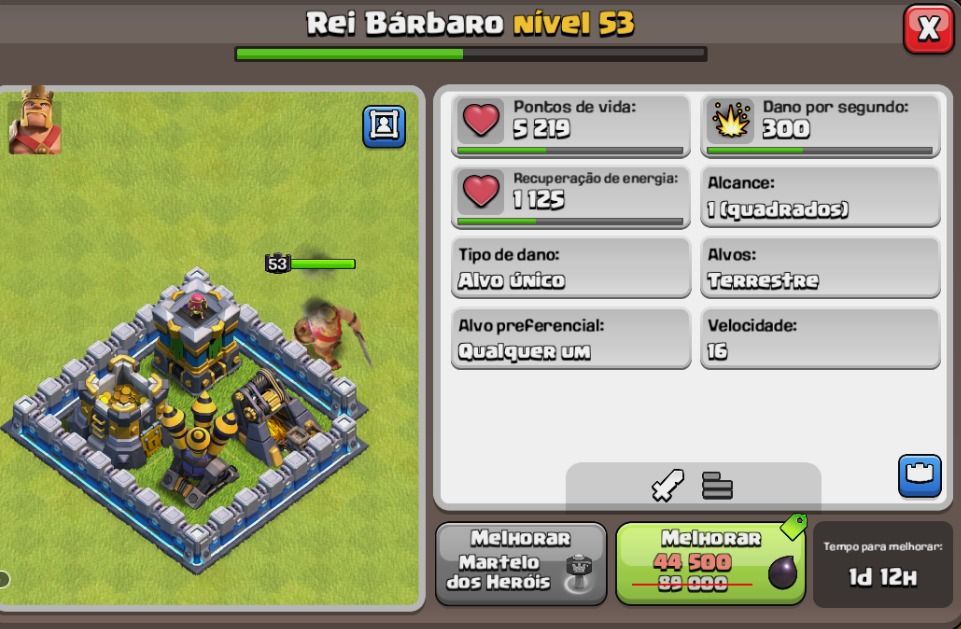 CONTA CLASH OF CLANS CV 13