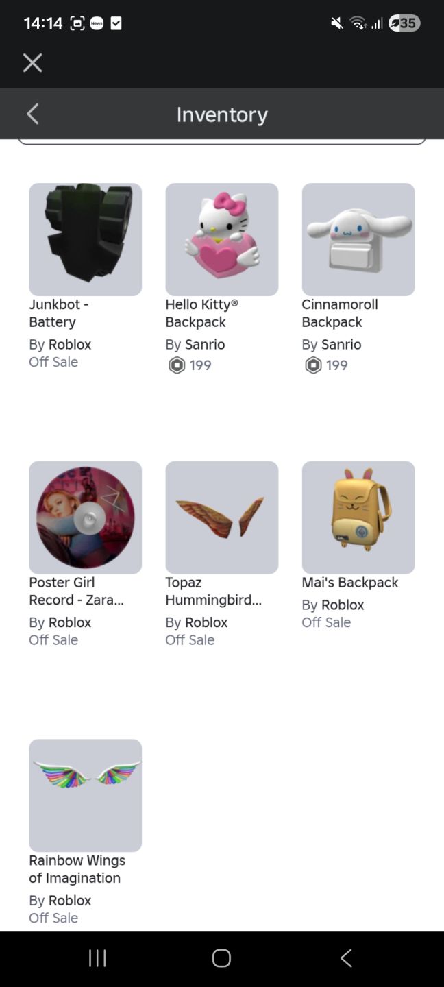 Conta feminina Roblox chat de voz